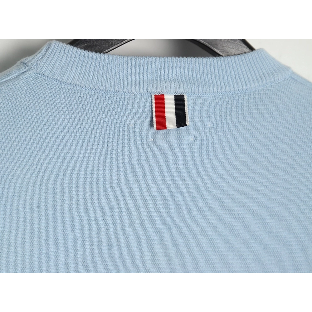 Thom Browne Double Sleeve Web Band Crew Neck Sweater,Thom Browne,TB-03241215