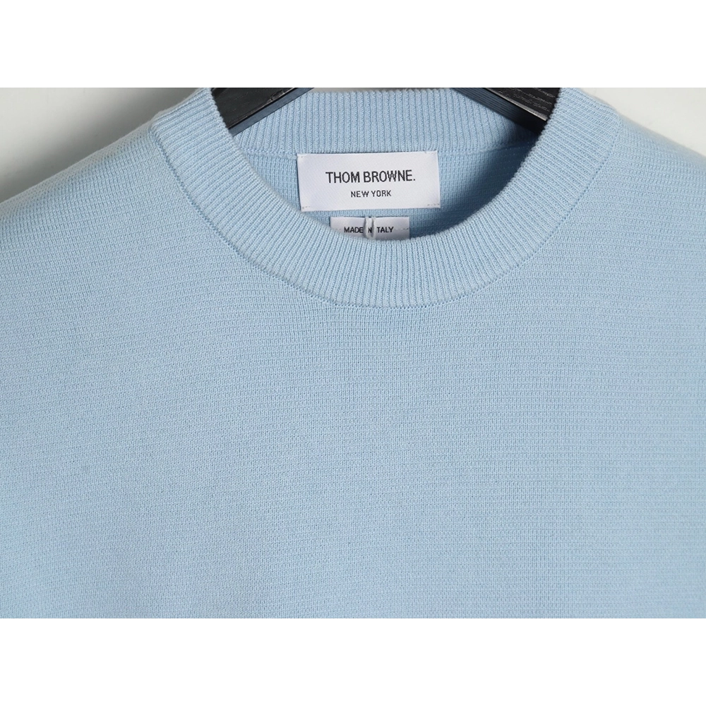 Thom Browne Double Sleeve Web Band Crew Neck Sweater,Thom Browne,TB-03241215