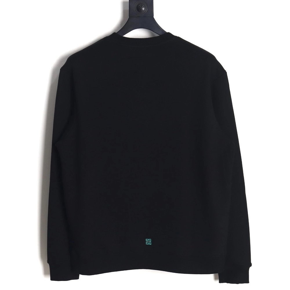 Givenchy rainbow gradient embroidered crewneck sweatshirt,Givenchy,GVC-16241215