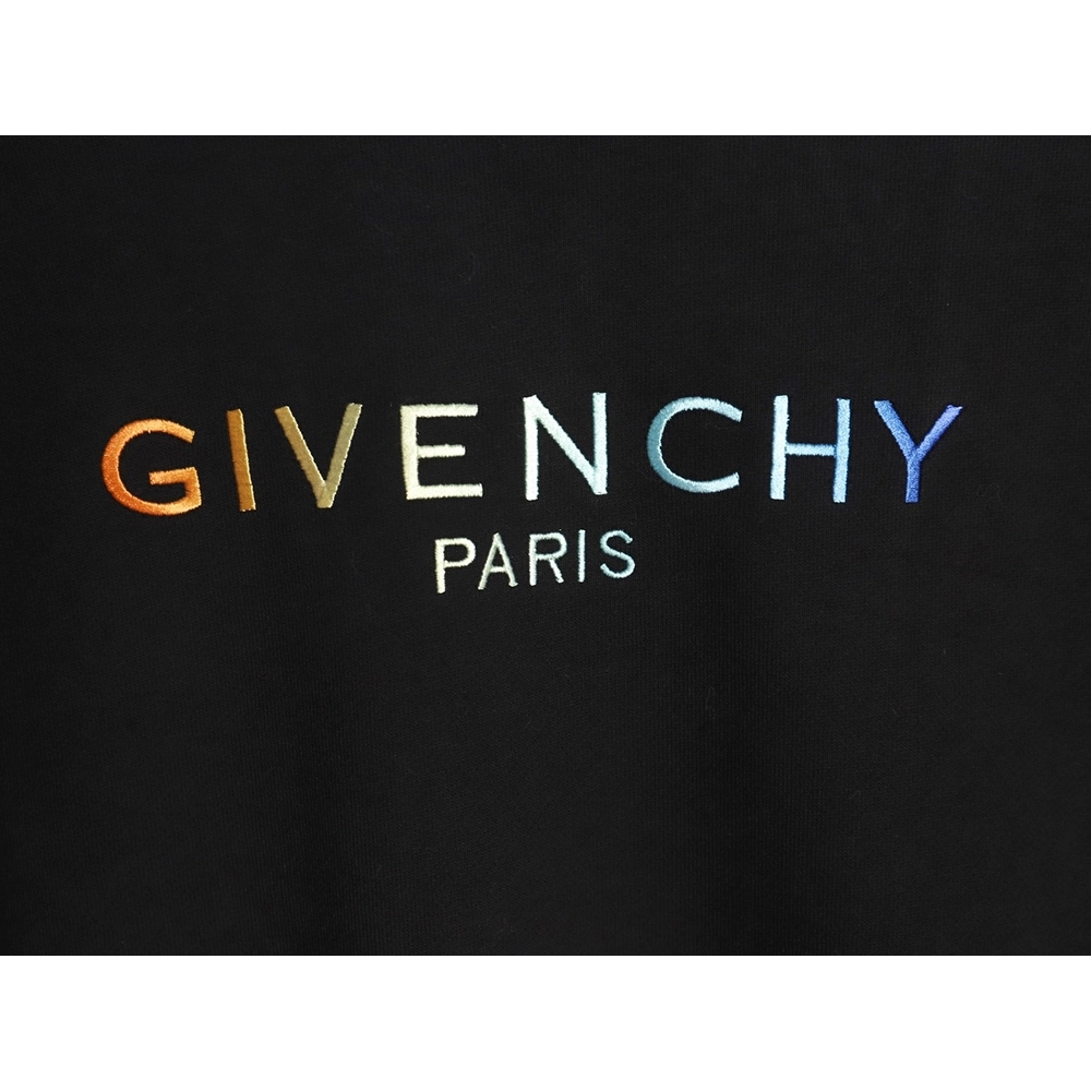 Givenchy rainbow gradient embroidered crewneck sweatshirt,Givenchy,GVC-16241215