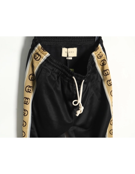 Gucci classic side double G reflective tape trousers,Gucci,GUC-09241215