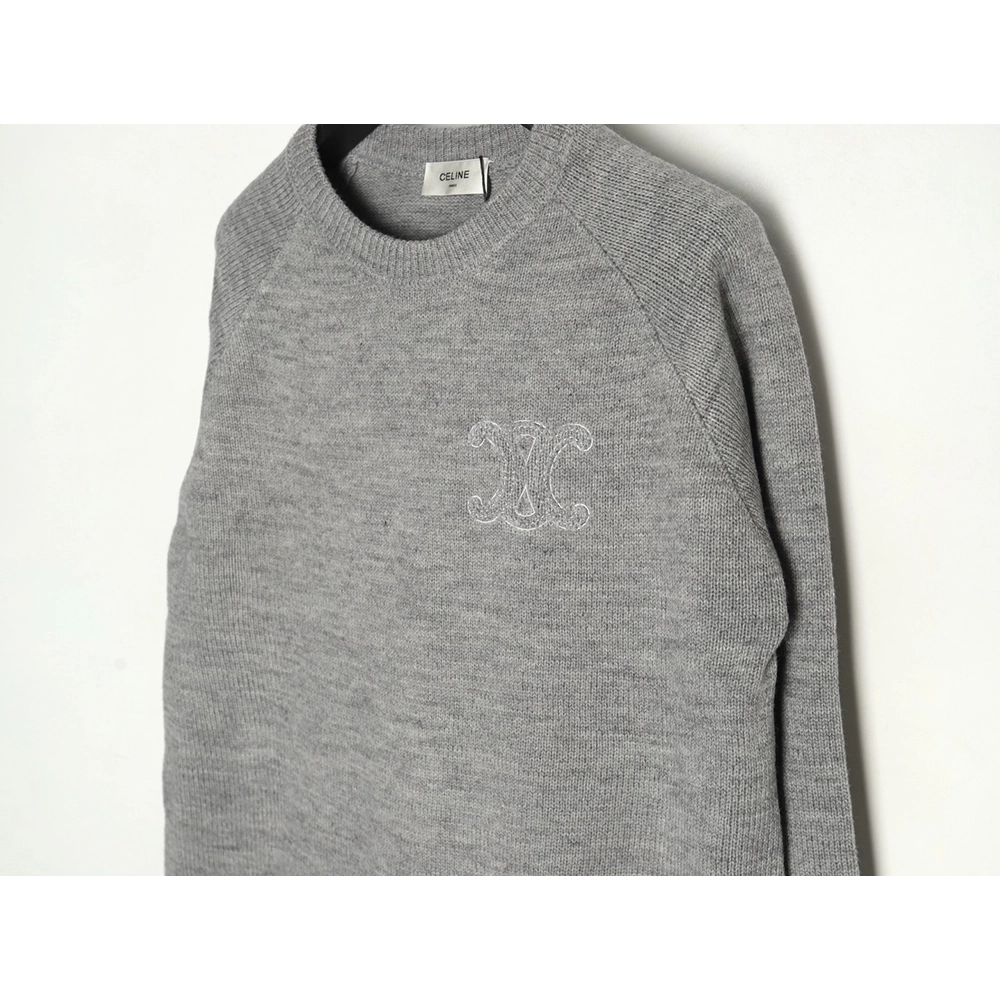 Celine embroidered logo crew neck sweater,Celine,CE-12241215