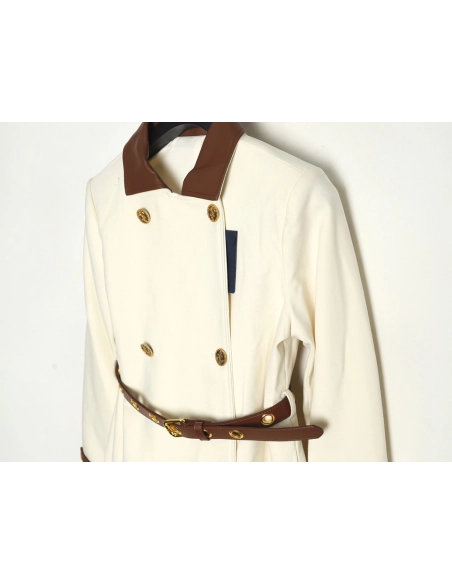 Louis Vuitton wool belt long trench coat,Louis Vuitton,LV-17241215