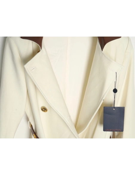 Louis Vuitton wool belt long trench coat,Louis Vuitton,LV-17241215