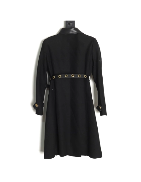 Louis Vuitton wool belt long trench coat,Louis Vuitton,LV-18241215