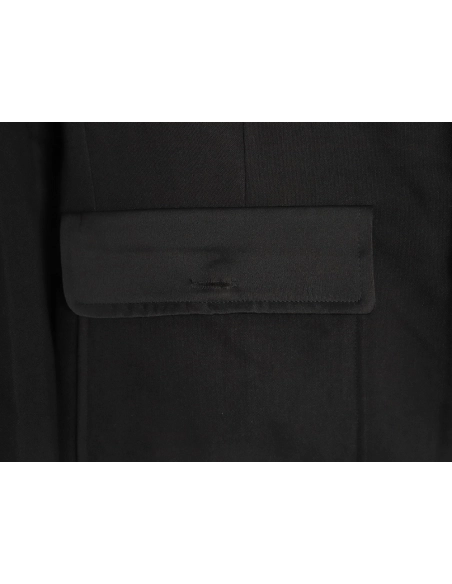 Gucci Solid Satin Wool Jacket Suit,Gucci,GUC-19241215