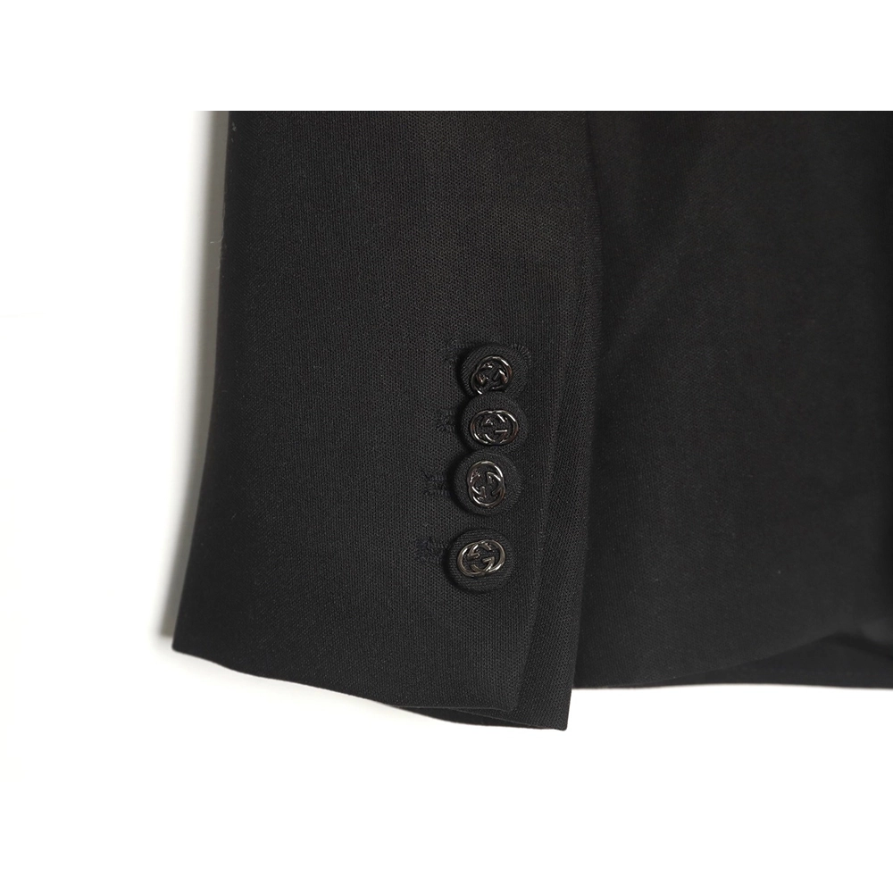 Gucci Solid Satin Wool Jacket Suit,Gucci,GUC-19241215