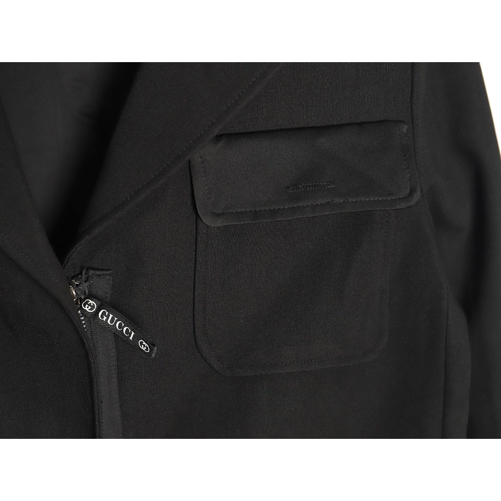 Gucci Solid Satin Wool Jacket Suit,Gucci,GUC-19241215