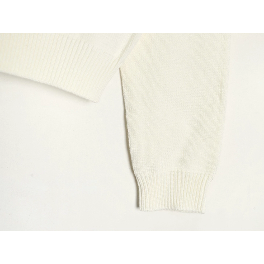 Gucci Double G embroidered lapel halfbreasted wool knit sweater,Gucci,GUC-24241215