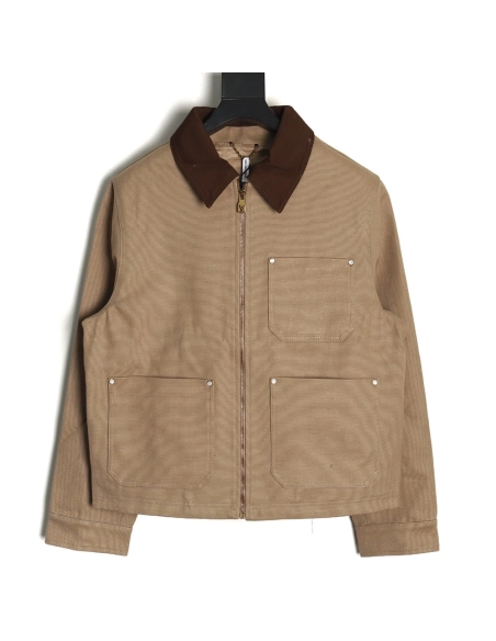 Louis Vuitton khaki pocket cotton canvas utility jacket,Louis Vuitton,LV-04241215