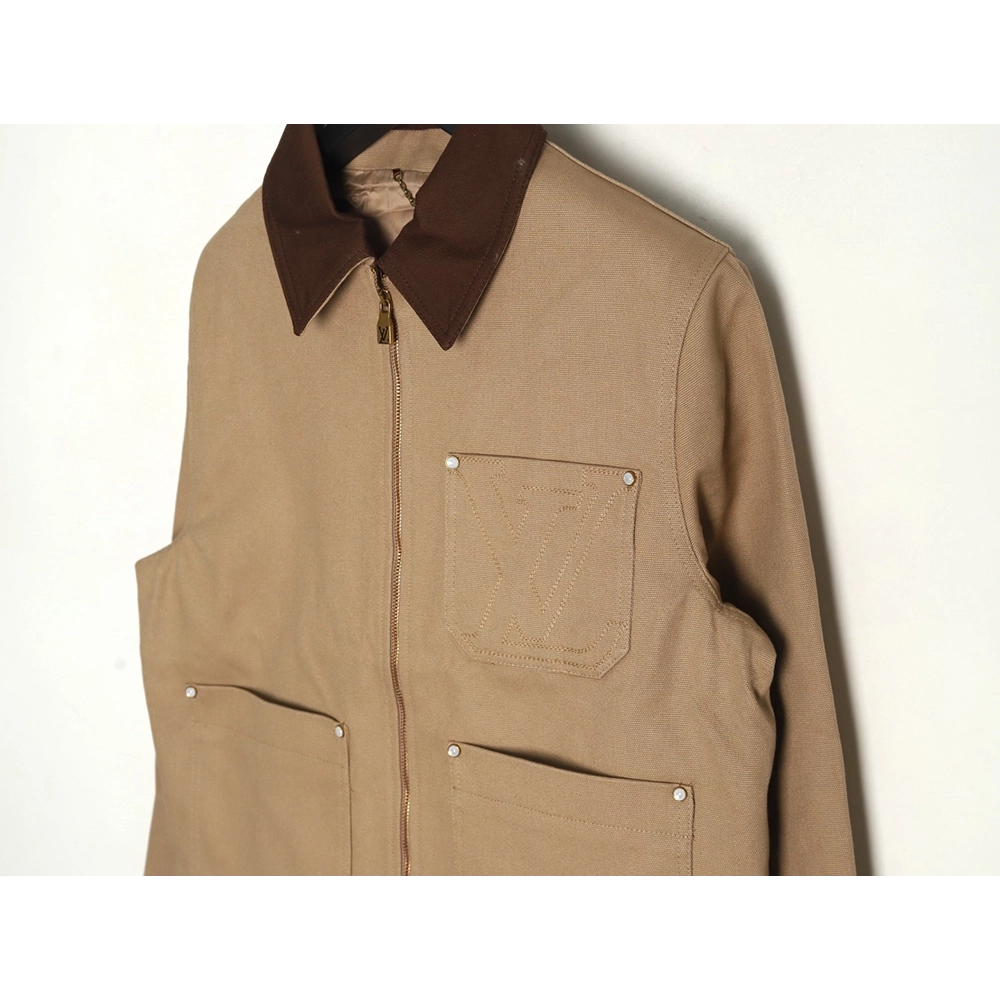 Louis Vuitton khaki pocket cotton canvas utility jacket,Louis Vuitton,LV-04241215