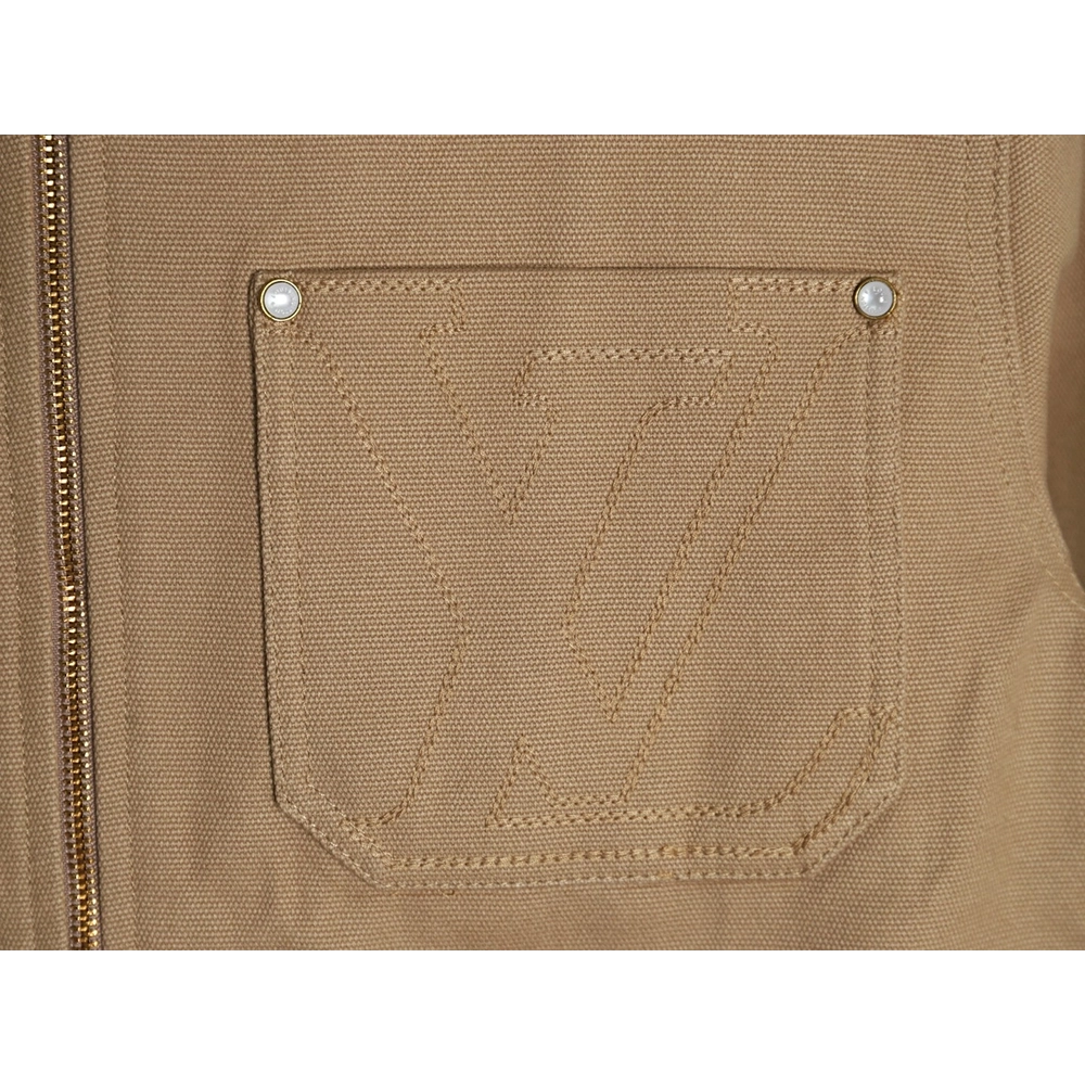 Louis Vuitton khaki pocket cotton canvas utility jacket,Louis Vuitton,LV-04241215
