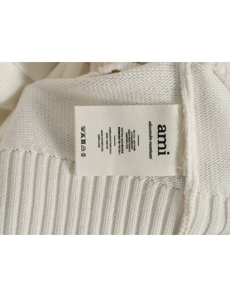 AMI PARIS Heart embroidered cardigan,Ami