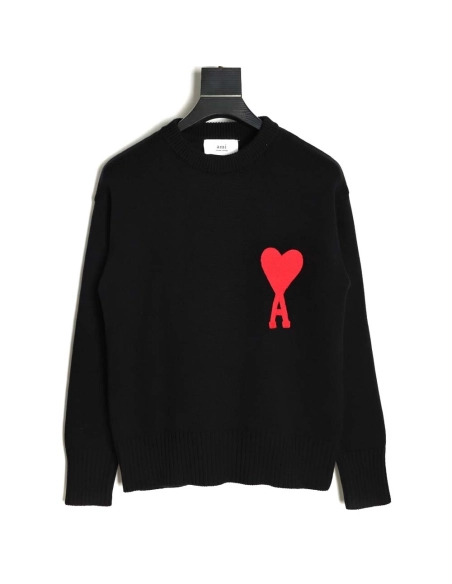 AMI PARIS 21FW love embroidered crew neck sweater_CM_5,Amiri