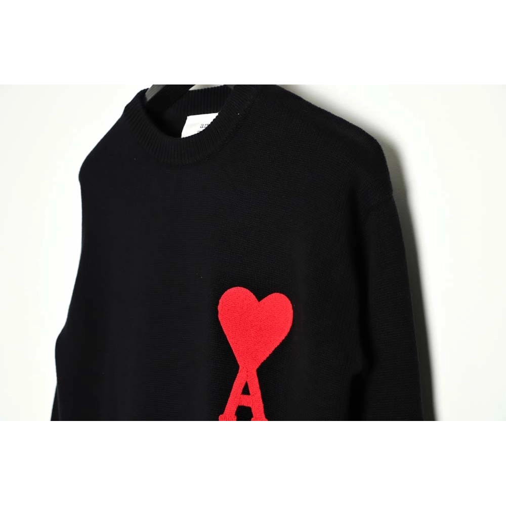 AMI PARIS 21FW love embroidered crew neck sweater_CM_5,Amiri