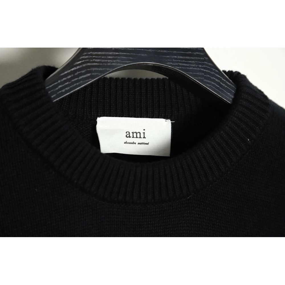 AMI PARIS 21FW love embroidered crew neck sweater_CM_5,Amiri