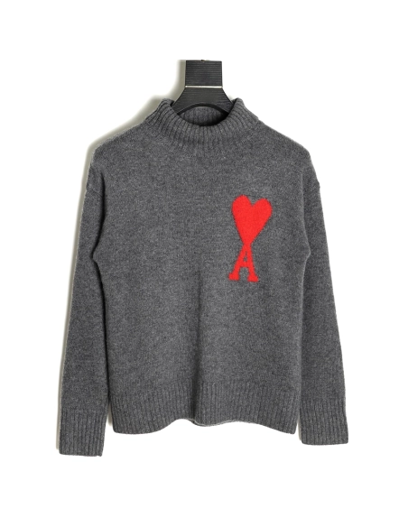 AMI PARIS Heart Turtleneck TSK4,Ami
