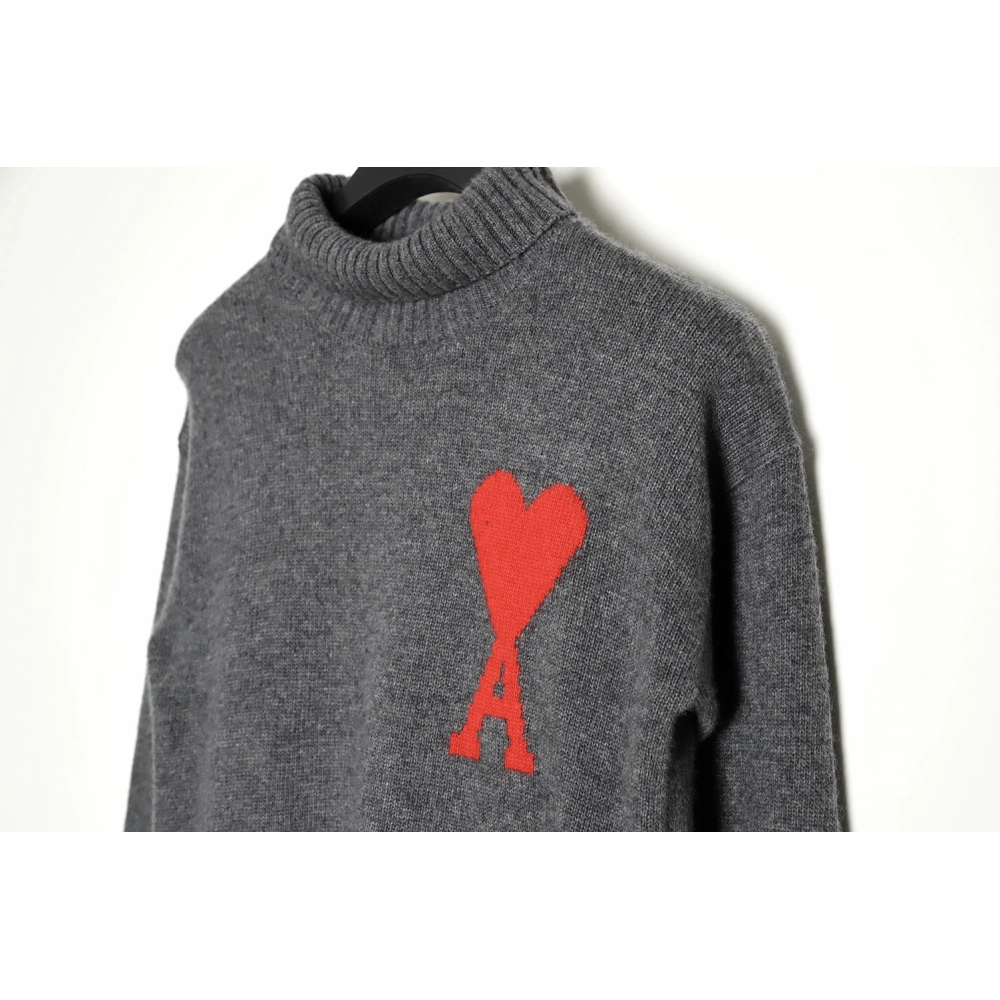 AMI PARIS Heart Turtleneck TSK4,Ami