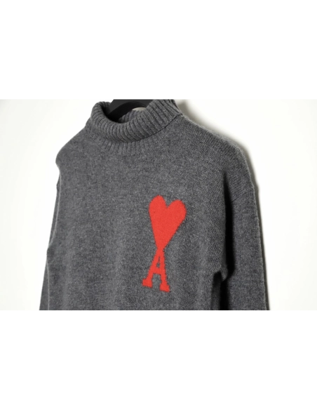AMI PARIS Heart Turtleneck TSK4,Ami