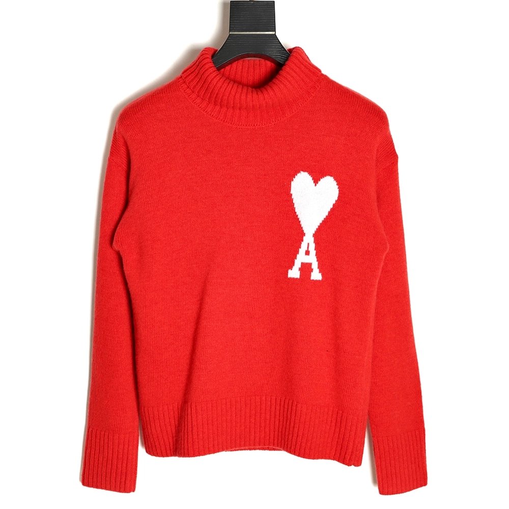 AMI PARIS Heart Turtleneck TSK1,Ami