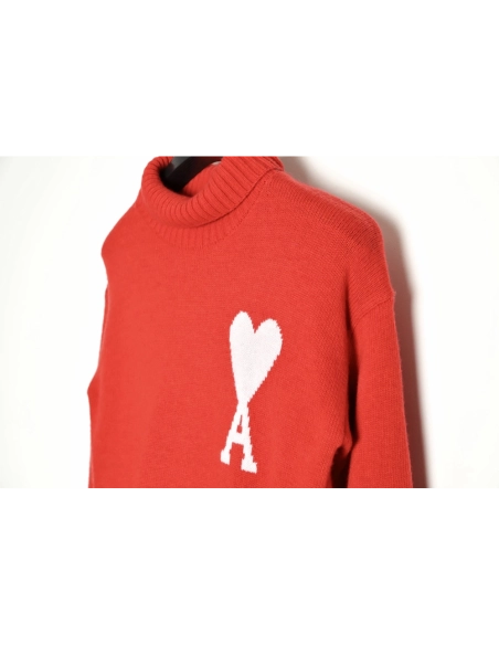 AMI PARIS Heart Turtleneck TSK1,Ami