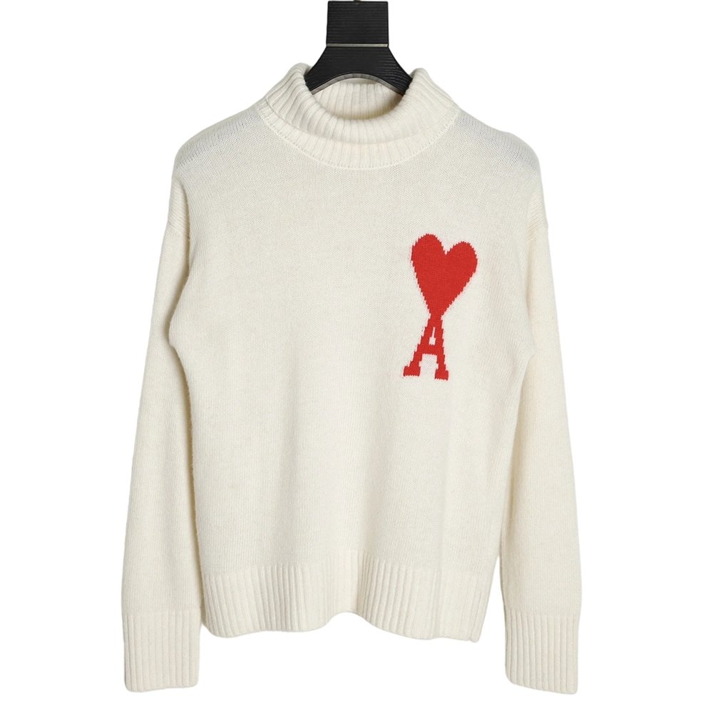AMI PARIS Heart Turtleneck,Ami