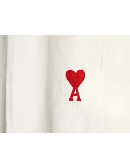 Ami classic heart embroidered trousers,Ami