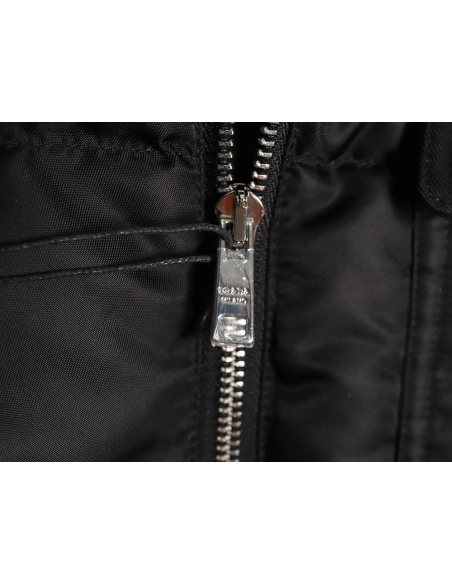 Prada Nylon Logo Flap Pocket Stand Collar Down Men Jacket,Prada Men Jacket,Men Jacket,Buy From Trust Seller