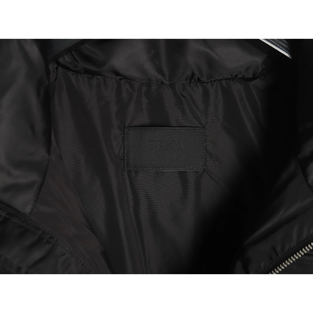 Prada Nylon Logo Flap Pocket Stand Collar Down Men Jacket,Prada Men Jacket,Men Jacket,Buy From Trust Seller