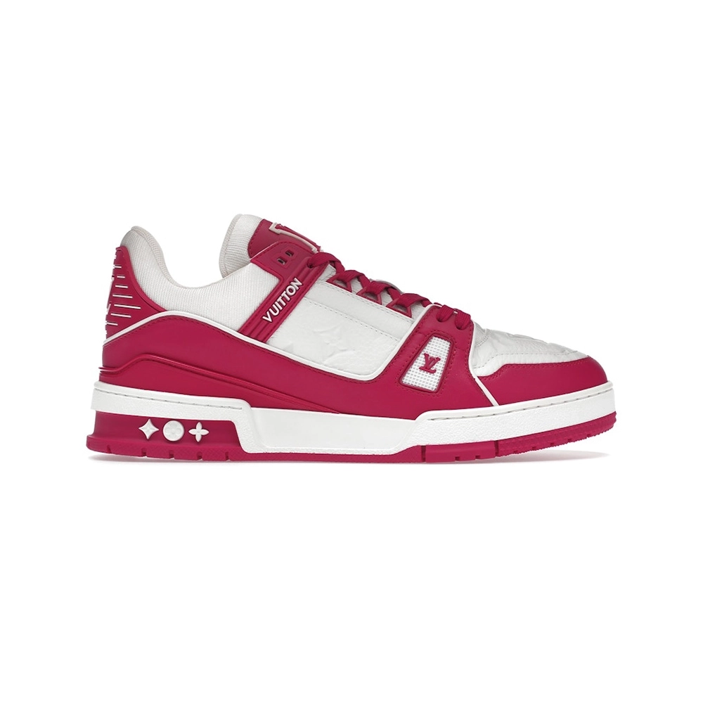 Louis Vuitton Trainer Low White Fuchsia,Louis Vuitton Trainer,LOUIS VUITTON Sneakers,Other Brand Sneakers