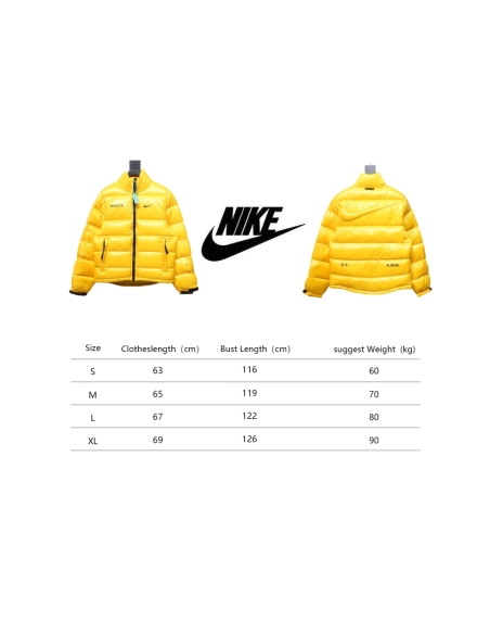 Nike X Drake Nocta Puffer Jacket Yellow ,Nike Jacket,Jacket,APPAREL