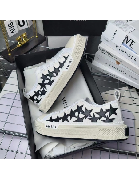 Amiri Stars Court Low White Black,AMIRI