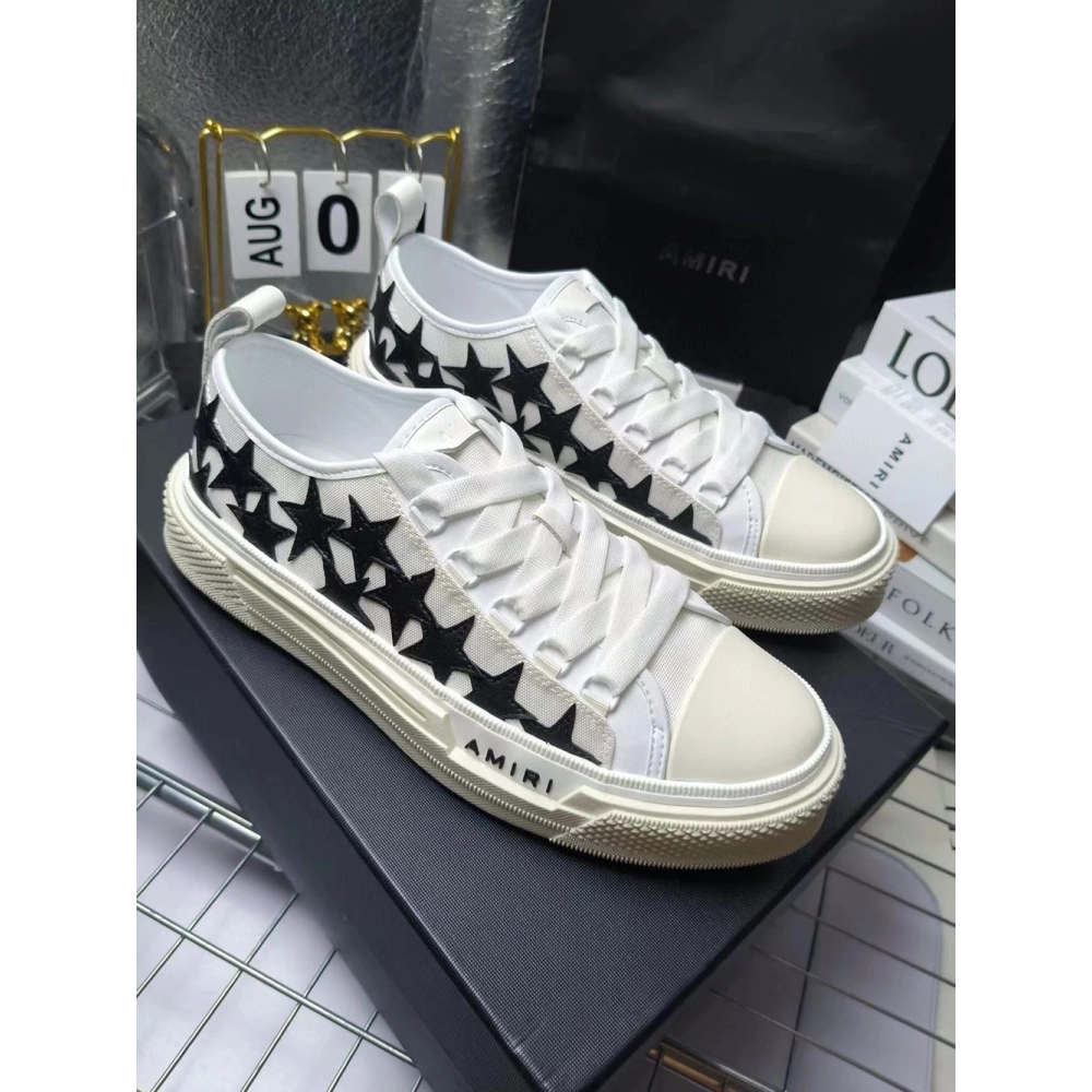 Amiri Stars Court Low White Black,AMIRI