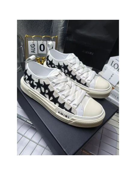 Amiri Stars Court Low White Black,AMIRI