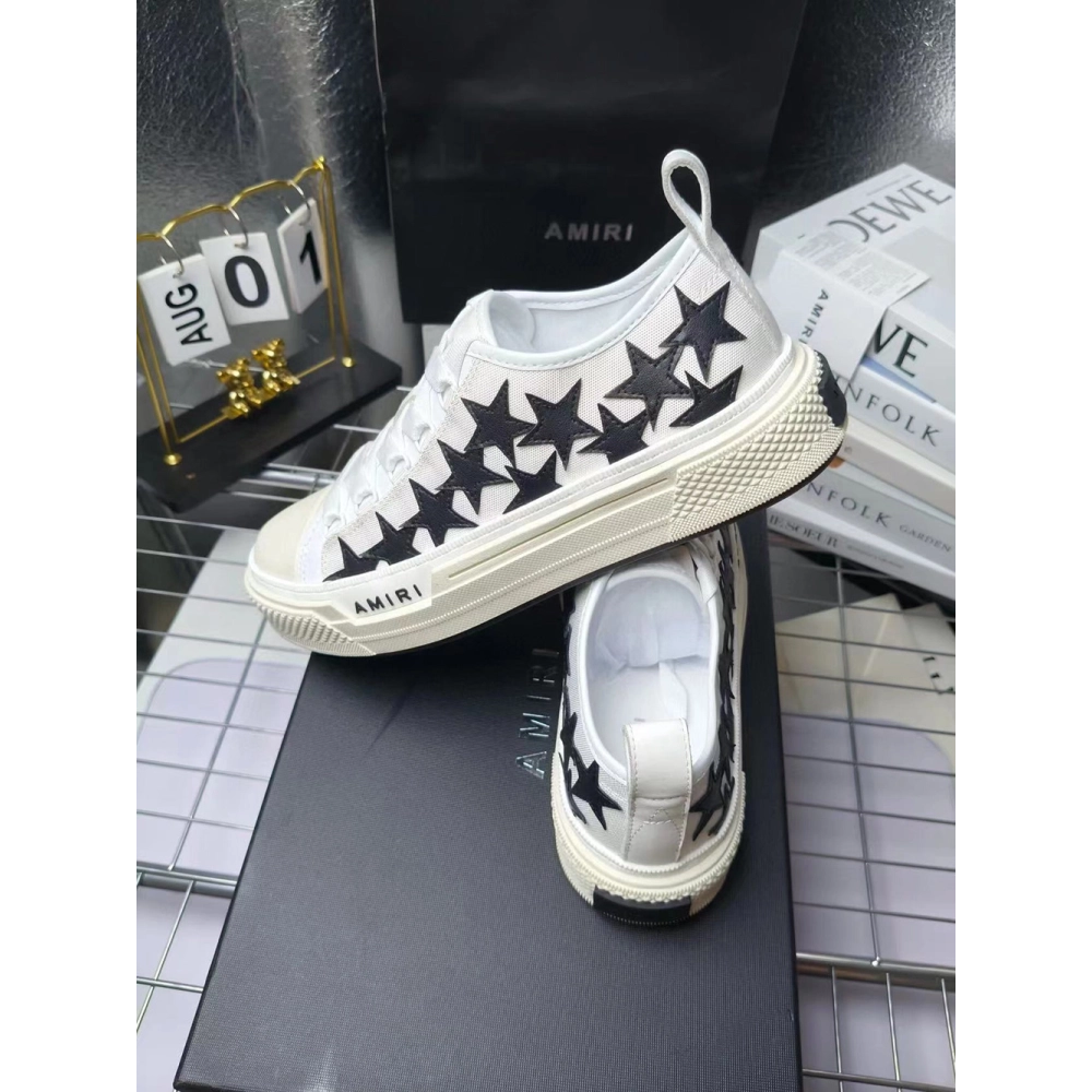 Amiri Stars Court Low White Black,AMIRI