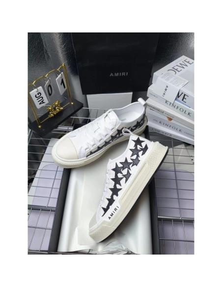 Amiri Stars Court Low White Black,AMIRI