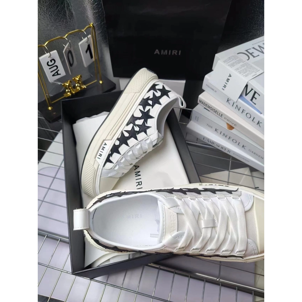 Amiri Stars Court Low White Black,AMIRI