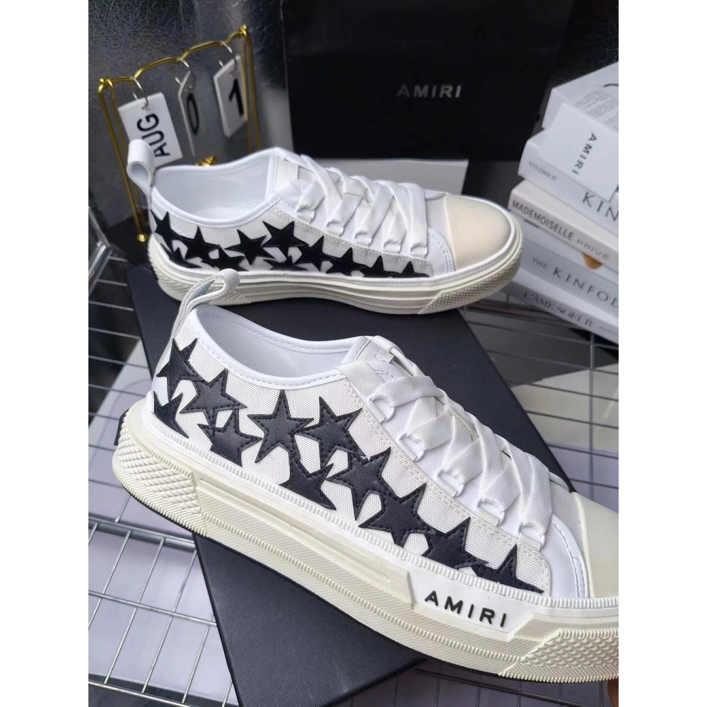 Amiri Stars Court Low White Black,AMIRI