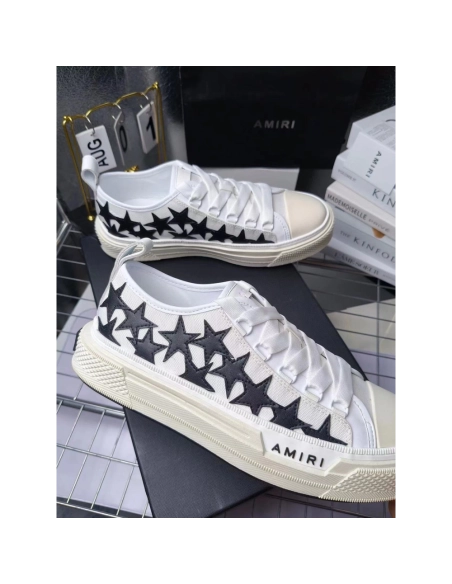 Amiri Stars Court Low White Black,AMIRI
