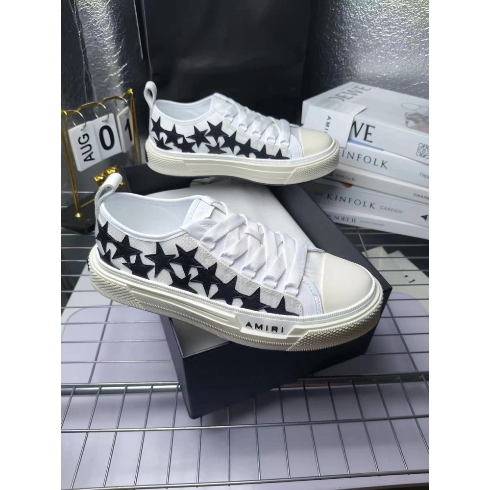 Amiri Stars Court Low White Black,AMIRI
