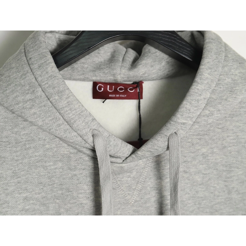 Gucci Grey Web Hooded Sweatshirt,Gucci