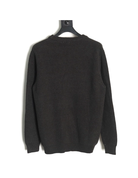 Burberry Vintage color block logo intarsia knit sweater,Burberry