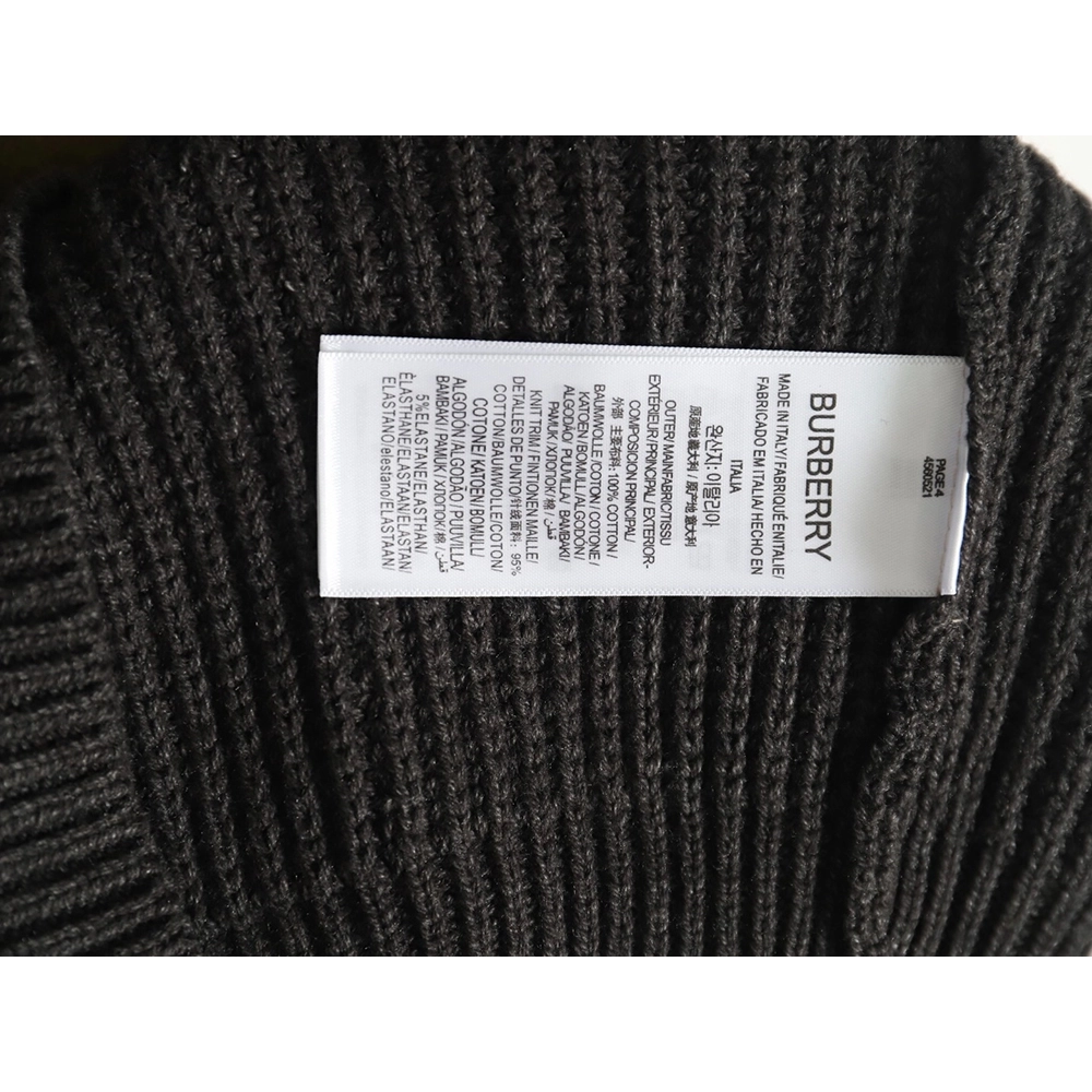 Burberry Vintage color block logo intarsia knit sweater,Burberry