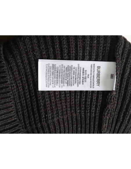Burberry Vintage color block logo intarsia knit sweater,Burberry