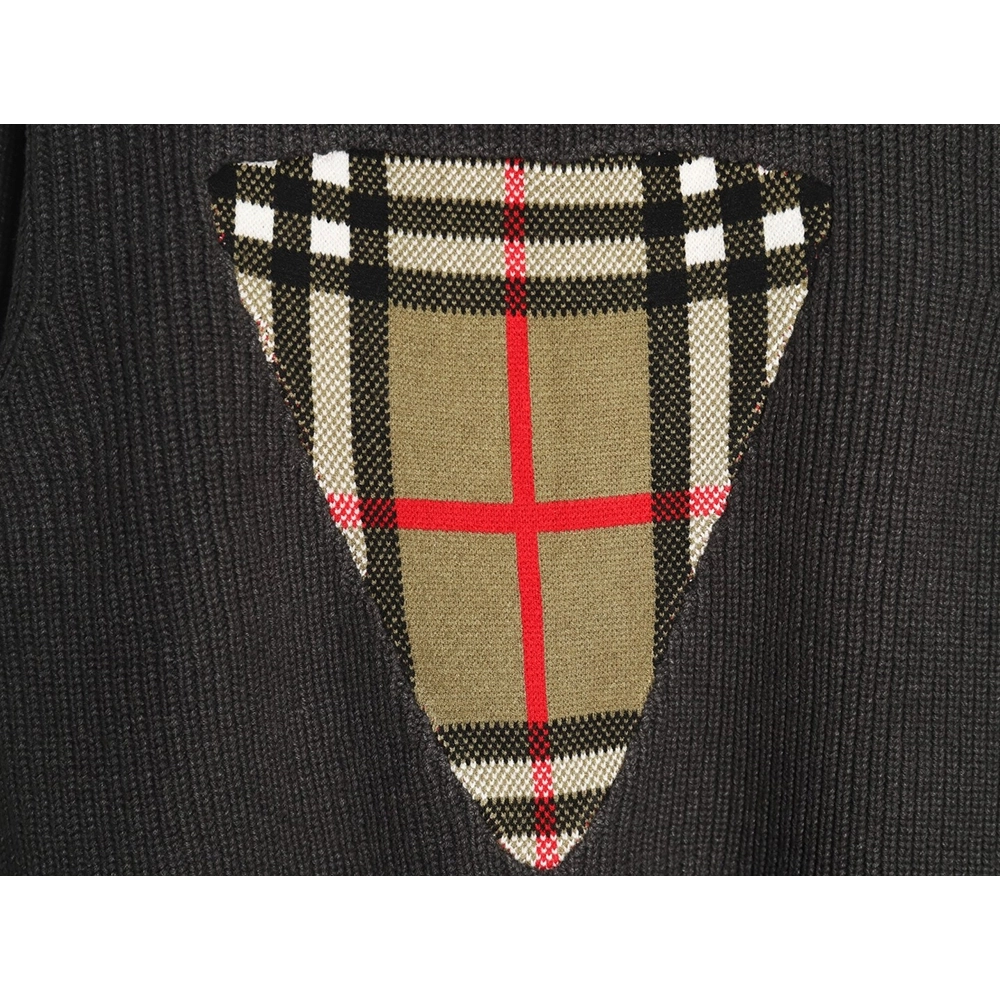 Burberry Vintage color block logo intarsia knit sweater,Burberry