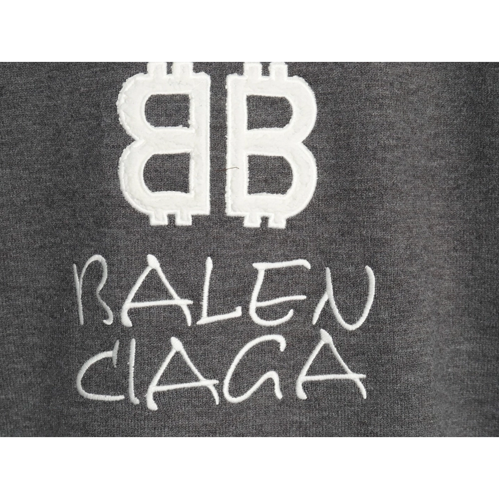 Balenciaga Double B embroidered knitted crewneck sweater,Balenciaga