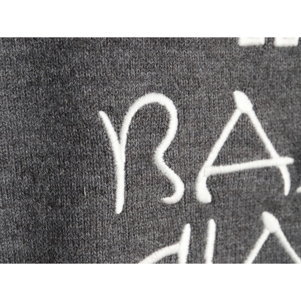 Balenciaga Double B embroidered knitted crewneck sweater,Balenciaga