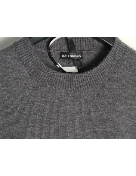 Balenciaga Double B embroidered knitted crewneck sweater,Balenciaga