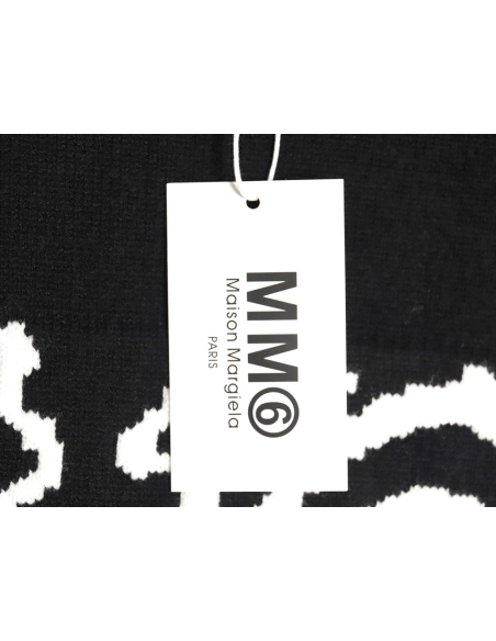 Maison Margiela Numbers distressed knitted crewneck sweater,MAISON MARGIELA