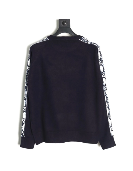 Dior side letter LOGO webbing crew neck sweater,Dior